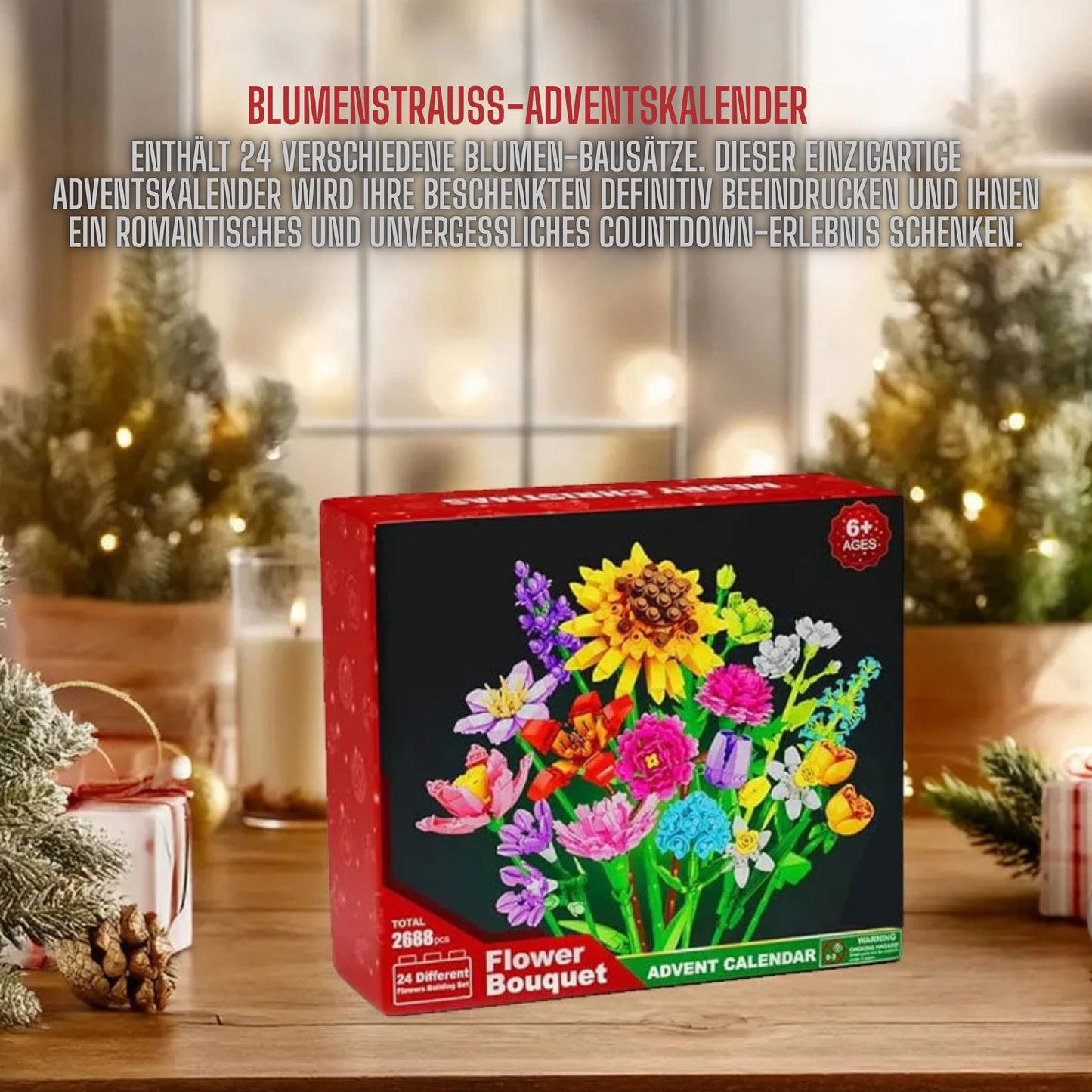 Blumen-Baustein-Adventskalender