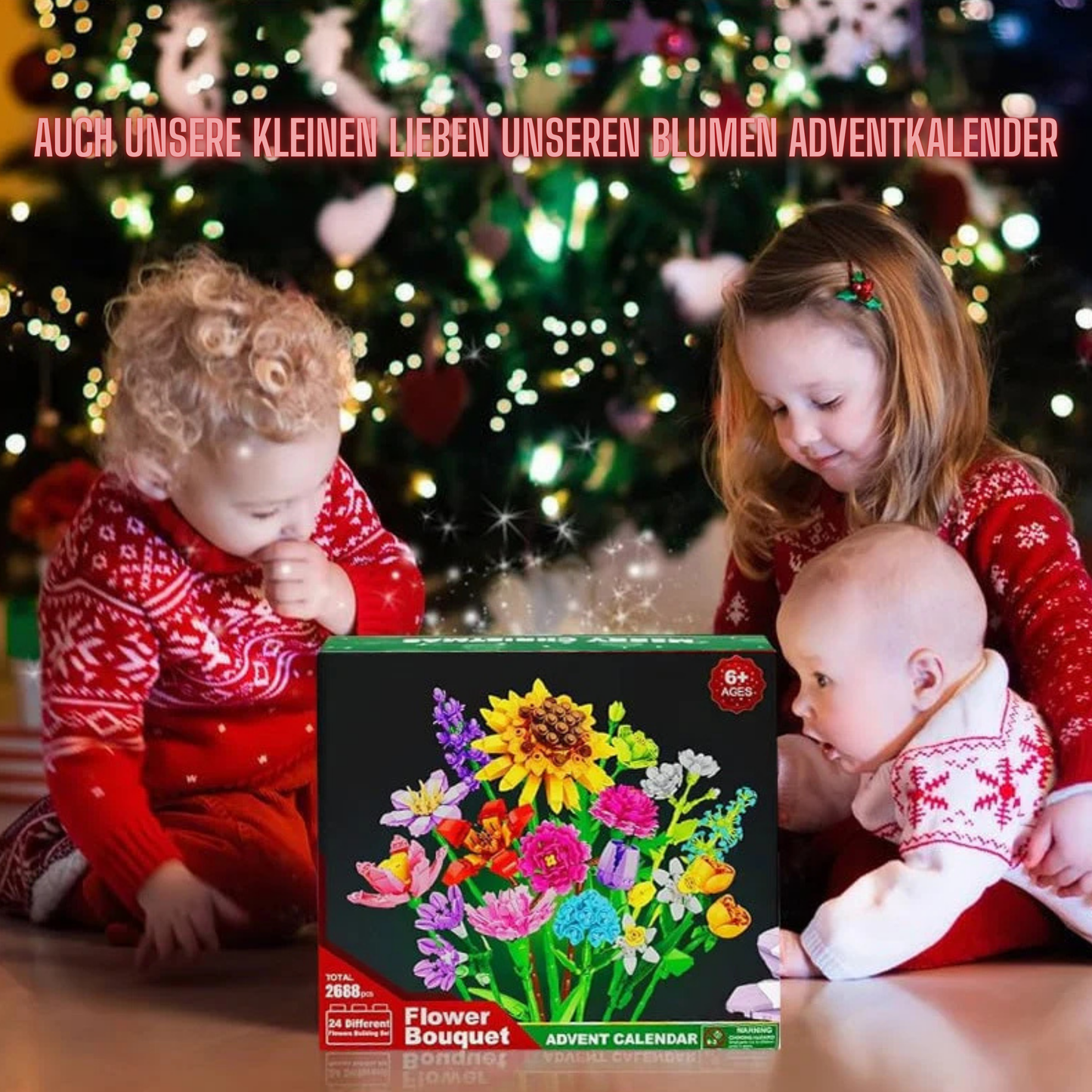 Blumen-Baustein-Adventskalender